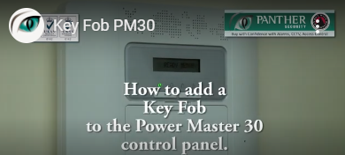 How to add a key fob to the power master 30 control panel